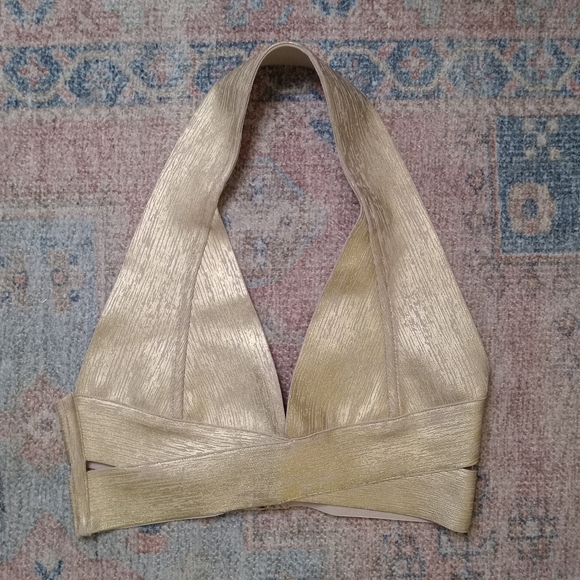 Bella Barnett 2 Piece Gold Bandage Set - Picture 7 of 12